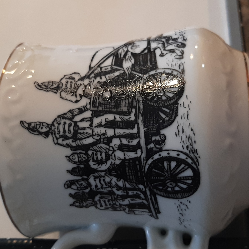 Vintage mustache cup